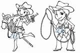 Cowgirl Cowboy Pages Coloring Getcolorings Unconditional Color Getdrawings Colorings sketch template