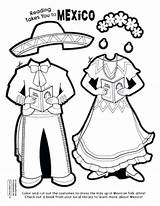 Hispanic Coloring Mariachi Heritage Paper Pages Culture Mexican Mexico Spanish Doll Crafts Month Drawing Kids Activities Dolls Printable Learning Color sketch template