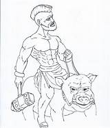 Hog Rider Clash Royale Montapuercos Deviantart Drawings sketch template