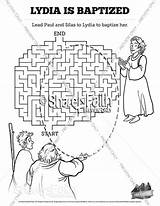 Lydia Acts Mazes Baptized Journeys Sharefaith Missionary sketch template