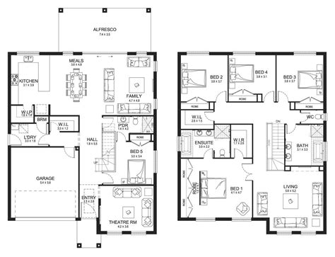 jewel  double level floorplan  kurmond homes  home builders sydney nsw house plan