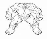 Hulk Zombie sketch template