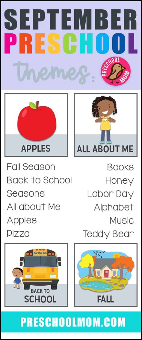september preschool themes preschool mom