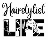 Hairstylist Hairdresser Crafter Stylist Dope Svgs sketch template