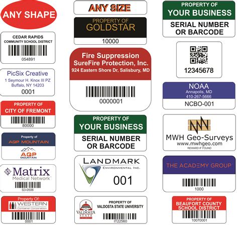 strong serial number stickers barcode labels strong asset tags