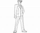 Phoenix Attorney Ace Justice Apollo Coloring Wright Pages Cartoon Another Character sketch template