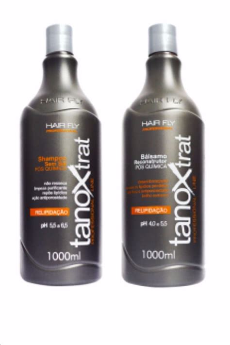 Shampoo Condicionador Pós Quimica Tanox Trat Hair Fly R 58 70 Em