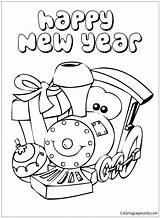 Coloring Year Pages Happy Years Train Eve Cute Printable Little Says Color Print Kids Sheets Getdrawings Bear Teddy Comments Search sketch template