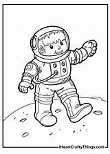 Astronaut Coloring Space Astronauts Iheartcraftythings sketch template