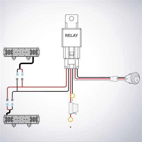 led light car diagram relay