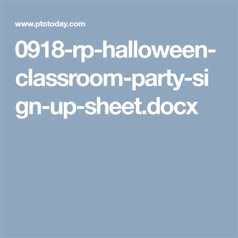 rp halloween classroom party sign  sheetdocx classroom