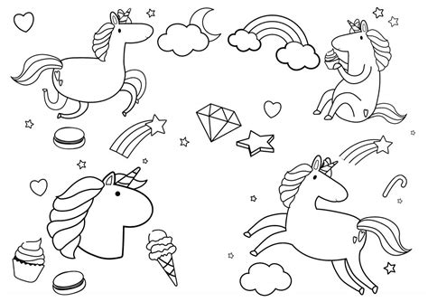 printable unicorn birthday coloring pages coloring pages