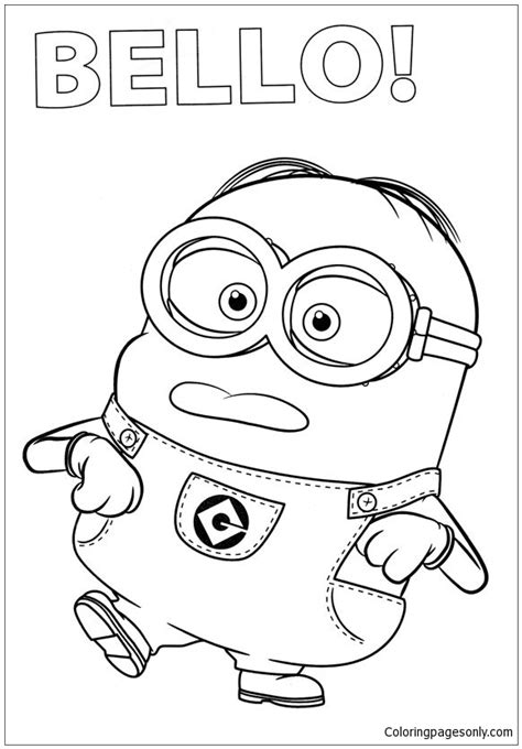 minion  coloring pages cartoons coloring pages  printable