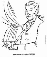 Coloring James Monroe Pages Printable President Presidents Madison Patriotic Color Facts Biography Printing Help Kids Printables Comments Go Usa Print sketch template