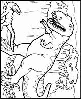 Crayola Rex Tyrannosaurus sketch template