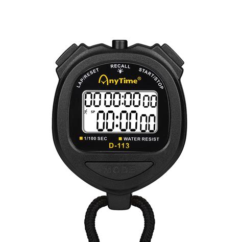 digital stopwatch timer clock countdown stop  water resist  display black  ebay
