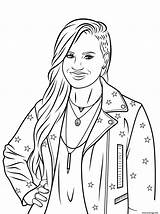 Coloriage Celebrite Lovato Demi Dessin Imprimer sketch template