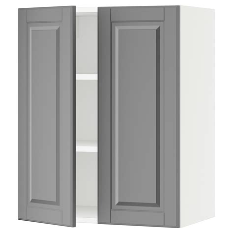 sektion wall cabinet   doors white bodbyn gray xx ikea