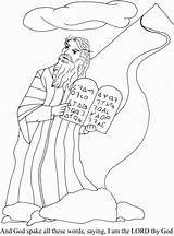 Commandments Moses Ten Mandamientos Diez Moises Dominical Religione Plagues Cristianas Gebote Biblicos Spoke Zehn Moisés Abre Cristianos Egypt sketch template