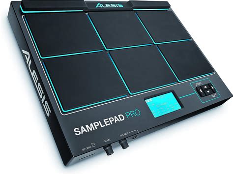 alesis sample pad pro multipad professionnel  pads sensibles  la pression eclairage led bleu