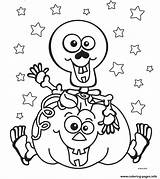Coloring Halloween Skeleton Pages Pumpkin Kids Print Scary Printable Silly Skeletons Color Face Tick Treat Preschool Sheet Happy Drawings Dia sketch template