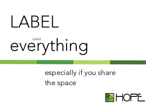 label  hope organizing