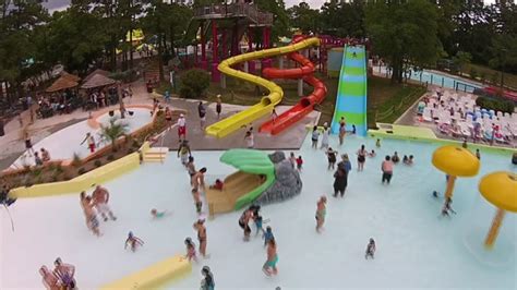 flags hurricane harbor splashtown opening   season  spring abc houston