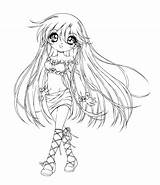 Coloring Girl Sureya Pages Deviantart Goth Venus Anime Gothic Coloriage Cute Woman Beautiful Manga Fille Pencil Bad Template Mars sketch template