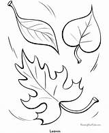 Leaves Printable Coloring Fall Pages Popular sketch template