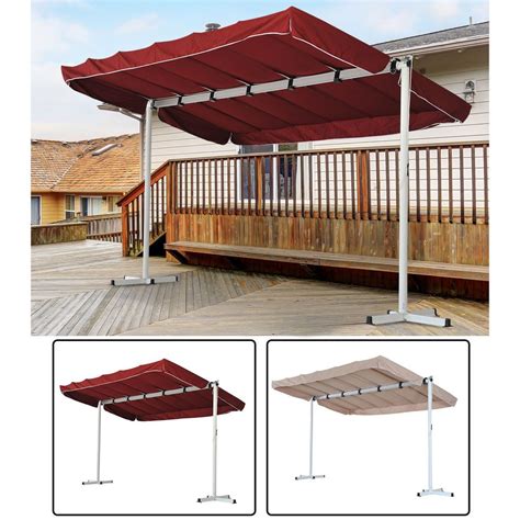 outdoor  standing awning patio canopy gazebo shelter sun shade rain cover outsunny deck