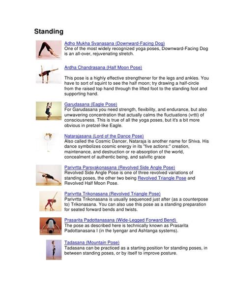 photographic dictionary  yoga poses pgs