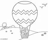 Kleurplaten Luchtballonnen Air Balloon Hot Coloring Balloons Pages Zo Print sketch template