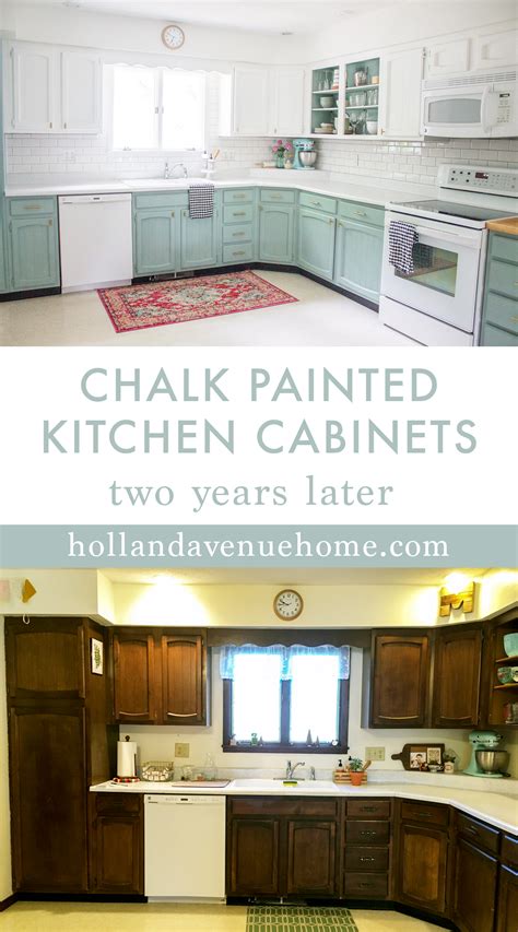 chalk painted kitchen cabinets  years  holland avenue home