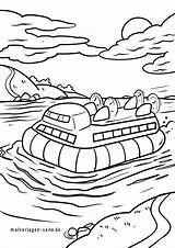 Luftkissenboot Boote Ausmalbilder Schiffe Malvorlage Ausmalbild sketch template