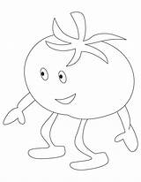 Tomato Coloring Boy Pages sketch template
