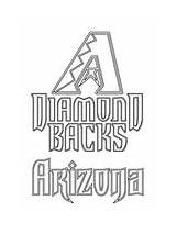 Coloring Mlb Logo Pages Diamondbacks Arizona Reds Cincinnati Supercoloring sketch template
