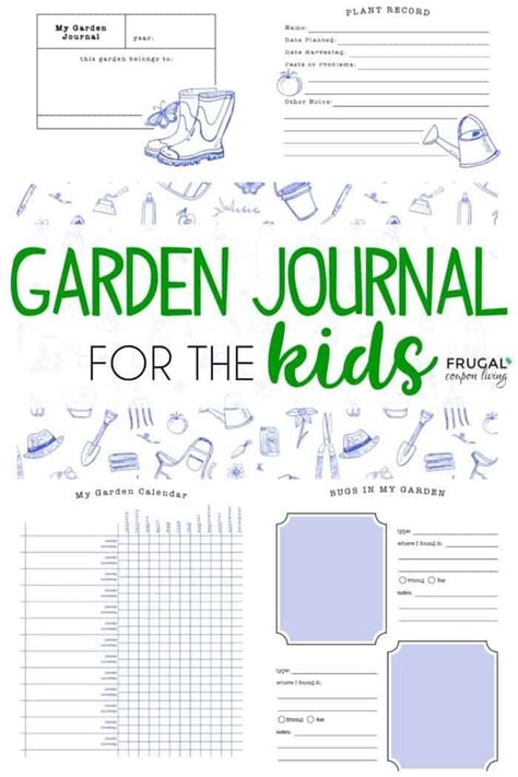 kids garden journal garden journal template garden journal kids