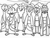 Disciples Jesus Coloring Pages His Calling Printable Color Getcolorings Getdrawings Template sketch template