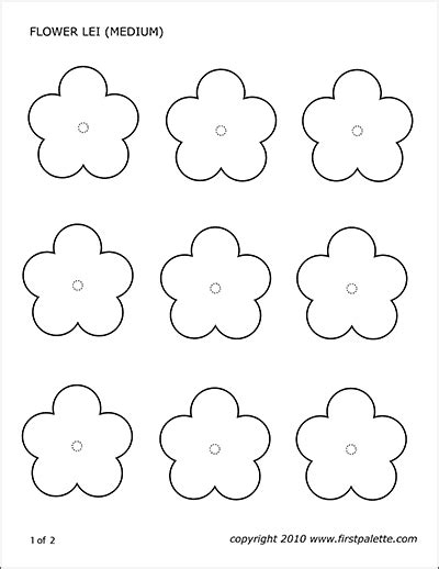 flower lei templates  printable templates coloring pages