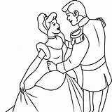Cinderella Prince Charming Coloring Dancing Pages Printable Kids Categories Color Coloringpages101 sketch template