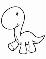 Coloring Dinosaur Cartoon Pages Outline Dinosaurs Baby Printable Popular Gif Coloringhome sketch template