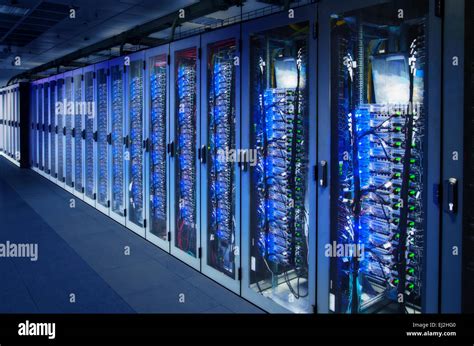 network cabinets  server racks   data center digital composite