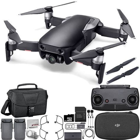 dji mavic air drone quadcopter onyx black essential travel bundle walmart canada