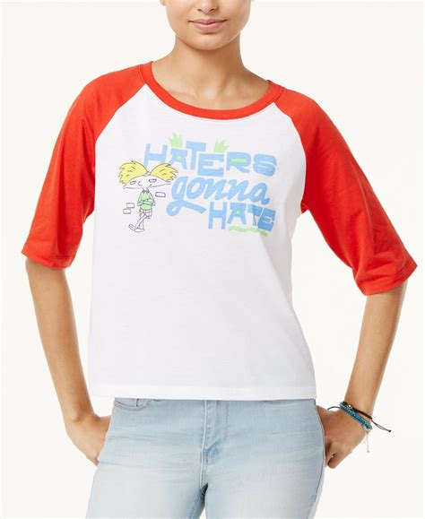 Haters Gonna Hate Baseball T Shirt 29 90s Nickelodeon Clothing