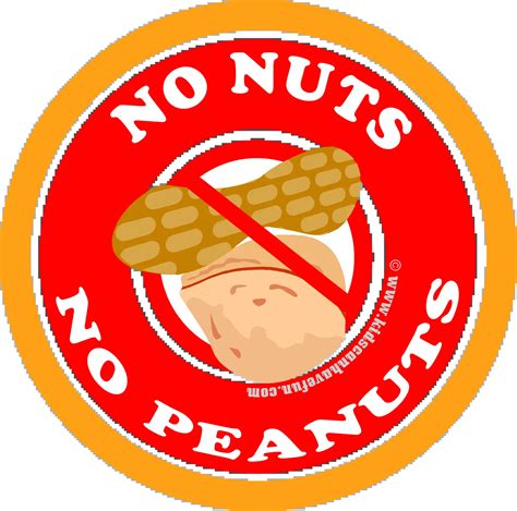 peanut nut  signs labels posters allergy worksheets