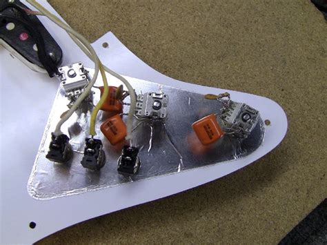 guitar electronics repair shielding