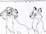 Coloring Fox Hound Pages Color Print Kids sketch template