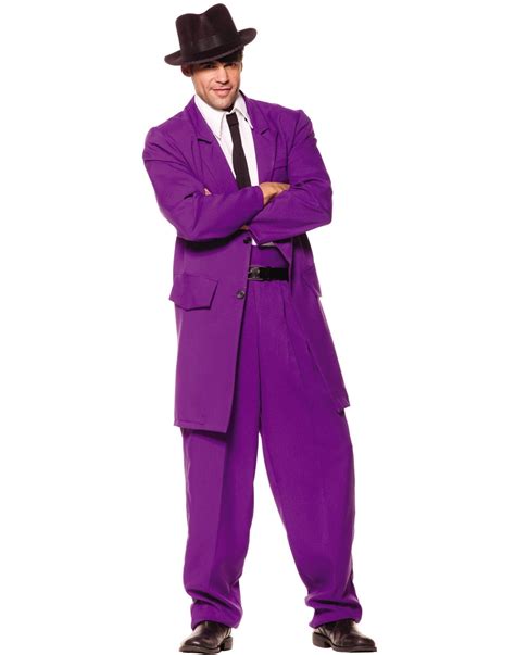 zoot suit mens  purple gangster mobster suit halloween costume