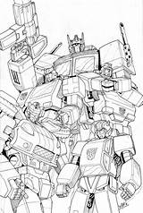 Optimus Autobots Beamer Colorare Pintar Ausmalbilder Lineart Magnus sketch template