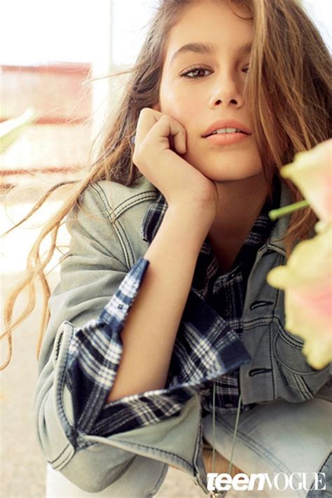 cindy crawford s 13 year old daughter kaia makes her modelling debut in